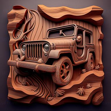 3D model Jeep CJ (STL)